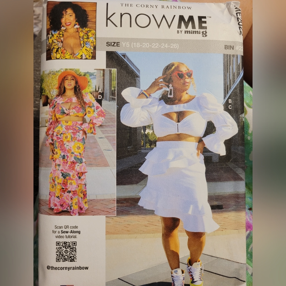 KnowMe by Mimi G ME2022 Two-Piece Dress Pattern Sz Y5 (18-26)